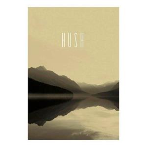 Komar Poster Word Lake Hush zandkleur Hoogte: 70 cm