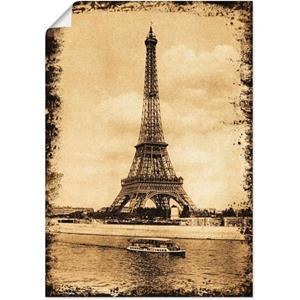 Artland Artprint Parijs - Eiffeltoren Vintage als artprint op linnen, muursticker of poster in verschillende maten