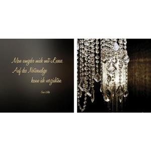 Queence Artprint op linnen Luxe set van 2 (set)