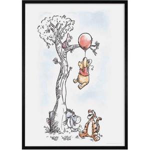 Komar Artprint met lijst Winnie The Pooh Hang on (1 stuk)