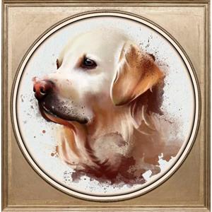 Queence Artprint op acrylglas Hond