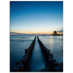 Artland Print op glas Usedom in de ochtend in verschillende maten