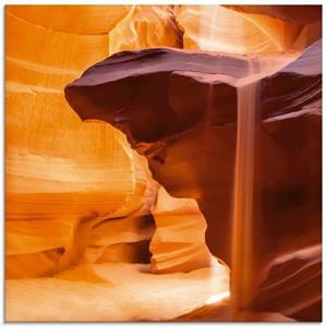 Artland Print op glas Antelope Canyon zandstorm in verschillende maten