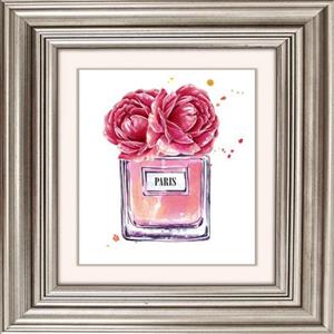 Queence Artprint op acrylglas Bloemen parfum