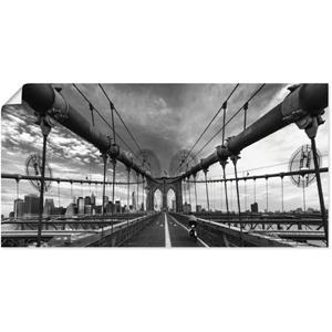 Artland Artprint Brooklyn Bridge New York III als artprint op linnen, muursticker of poster in verschillende maten