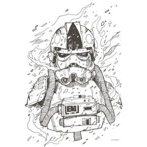 Komar Artprint Star Wars Pilot Drawing