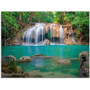 Artland Glasbild "Wasserfall im Wald National Park", Gewässer, (1 St.)