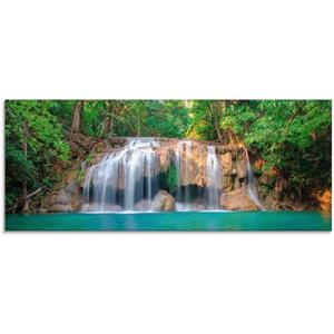 Artland Glasbild "Wasserfall im Wald National Park", Gewässer, (1 St.)