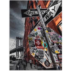 Artland Artprint New York Street fotografie als artprint van aluminium, artprint op linnen, muursticker of poster in verschillende maten