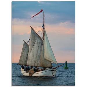 Artland Print op glas Zeilschip Hanse Sail in Rostock in verschillende maten