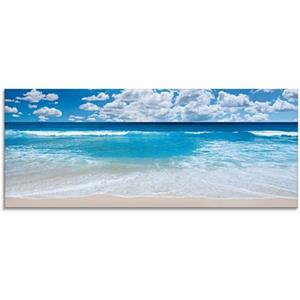 Artland Glasbild "Großartige Strandlandschaft", Strand, (1 St.)