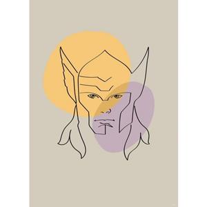 Komar Artprint Soulful Sanctuary Thor Head (1 stuk)