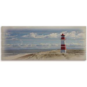 Artland Artprint op hout Vuurtoren Sylt