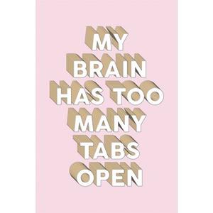 Queence Artprint op linnen Quote Brain