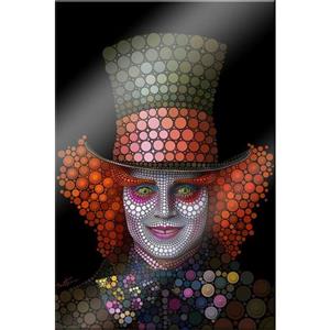 Wall-Art Artprint op acrylglas Circlism: Johnny Depp de hoedenmaker