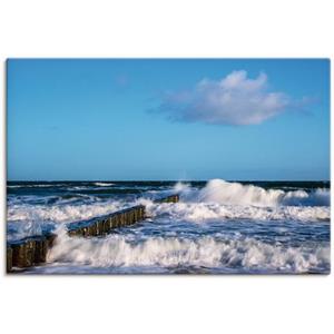 Artland Artprint Blik op de kust van de Oostzee II als artprint van aluminium, artprint op linnen, muursticker of poster in verschillende maten