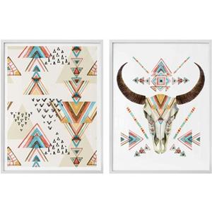 Wall-Art Poster "Boho", (Set, 2 St.), mit Rahmen, Poster, Wandbild, Bild, Wandposter