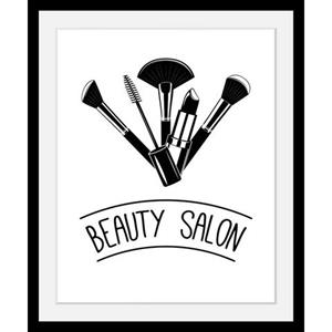 Queence Wanddecoratie Beauty salon in 3 maten, ingelijst