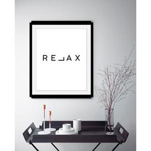 Queence Wanddecoratie Relax in 3 maten, ingelijst