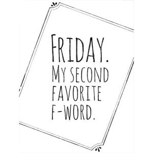 Wall-Art Poster Friday My favorite second F-Word Poster, artprint, wandposter