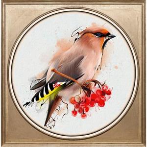 Queence Artprint op acrylglas Veelkleurige vogel II