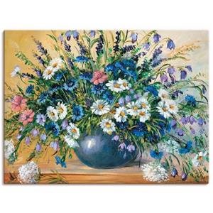 Artland Artprint Vaas met korenbloemen als artprint op linnen, muursticker of poster in verschillende maten