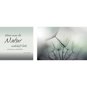 queence Leinwandbild "Natur", (Set), 2er-Set