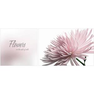 queence Leinwandbild "Flowers", (Set), 2er-Set