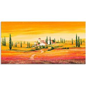 Artland Artprint Schitterend Toscaans landschap als artprint van aluminium, artprint op linnen, muursticker of poster in verschillende maten