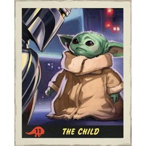 Komar Wandbild "Mandalorian The Child Trading Card", Disney-Star Wars, (1 St.), Kinderzimmer, Schlafzimmer, Wohnzimmer