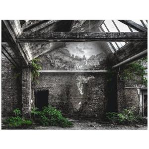 Artland Artprint Lost Place - oude fabriek als artprint van aluminium, artprint op linnen, muursticker of poster in verschillende maten