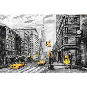 Queence Artprint op linnen New York