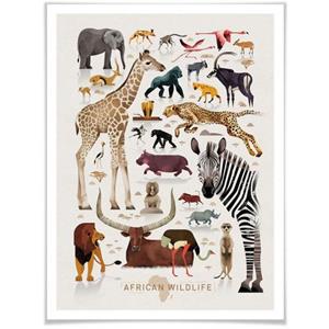 Wall-Art Poster Africa Poster, artprint, wandposter (1 stuk)