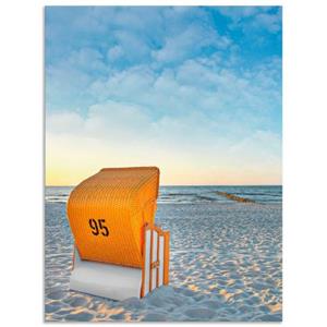 Artland Artprint Ostsee7 - strandstoel als artprint van aluminium, artprint op linnen, muursticker of poster in verschillende maten