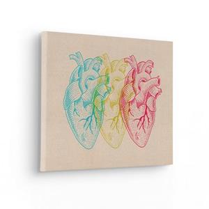 Komar Wandbild "Heart Variants", (1 St.), Keilrahmenbild - Heart Variants - Größe 30 x 40 cm