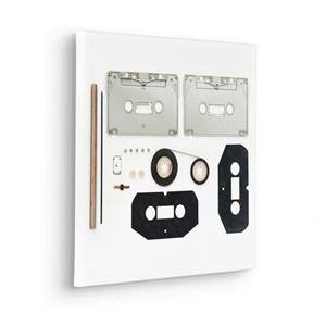 Komar Wandbild "Assembly Instructions Cassette", (1 St.), Keilrahmenbild - Assembly Instructions Cassette - Größe 40 x 40 cm