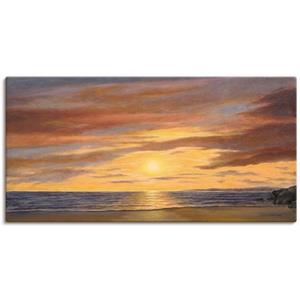 Artland Artprint Zon aan het strand als artprint van aluminium, artprint op linnen, muursticker of poster in verschillende maten