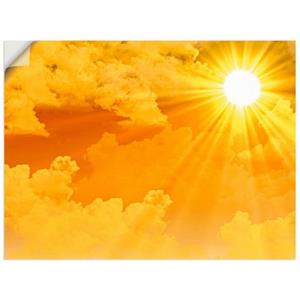 Artland Wandbild "Warme Sonnenstrahlen", Himmel, (1 St.), als Leinwandbild, Poster, Wandaufkleber in verschied. Größen