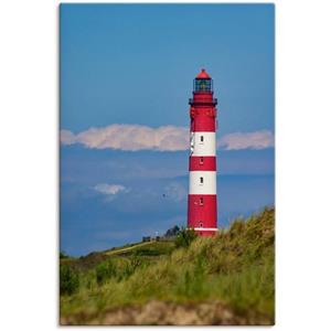 Artland Artprint Vuurtoren van Amrum als artprint van aluminium, artprint op linnen, muursticker of poster in verschillende maten