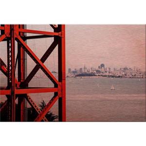 Wall-Art Alu-Dibond-Druck "Vor den Toren von San Francisco", 60/40 cm