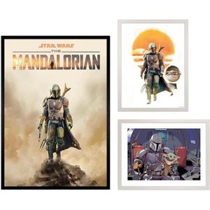 Komar Artprint met lijst Mandalorian Empire machinaal