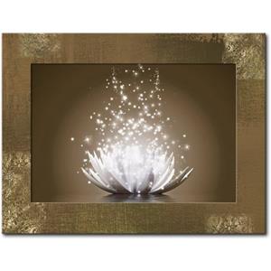 Artland Wandbild "Magie der Lotus-Blume", Blumen, (1 St.), 3D Optik gebogen