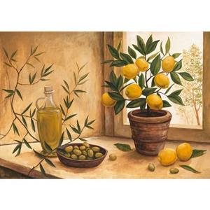 Home affaire Kunstdruck "A. S.: Olive and lime", 99/69 cm