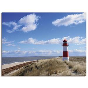 Artland Artprint Vuurtoren Sylt als artprint van aluminium, artprint op linnen, muursticker of poster in verschillende maten