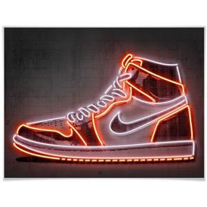Wall-Art Poster "Mielu Nike Schuh Neon Sneaker", Schuh, (1 St.), Poster, Wandbild, Bild, Wandposter