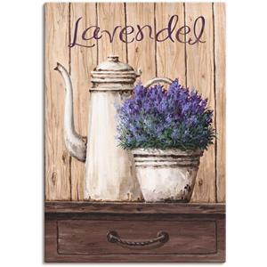 Artland Artprint Lavendel als artprint van aluminium, artprint op linnen, muursticker of poster in verschillende maten