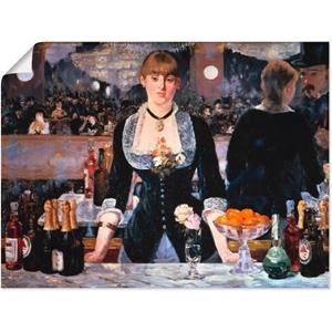 Artland Artprint De bar van de Folies-Bergeres, ca. 1881 als artprint van aluminium, artprint op linnen, muursticker of poster in verschillende maten