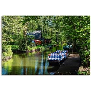 Artland Artprint Aak in Spreewald in Lehde als artprint van aluminium, artprint op linnen, muursticker of poster in verschillende maten