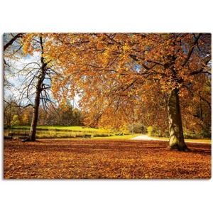 Artland Artprint Herfst bij slot Nymphenburg als artprint van aluminium, artprint op linnen, muursticker of poster in verschillende maten