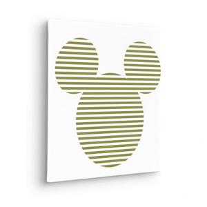 Komar Wandbild "Mickey Horizontal Stripes", (1 St.), Keilrahmenbild - Mickey Horizontal Stripes - Größe 40 x 40 cm